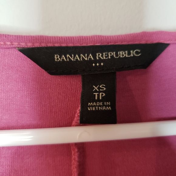 3 for $25 Banana Republic Pink Cap Sleeve Blouse Top XS Extra Small - Picture 5 of 6